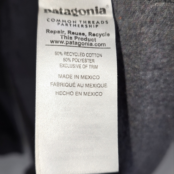 PATAGONIA | Long Sleeve Regular Fit Blue Logo T-Shirt Men’s Size XL - Picture 4 of 5